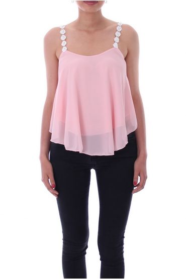 TOP SIN TIRANTES DE LUJO 9148 ROSA