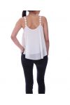 TOP SIN TIRANTES DE LUJO 9148 BLANCO