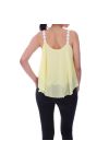 TOP SENZA SPALLINE FANTASIA 9148 GIALLO