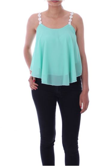 TOP BRETELLES FANTAISIE 9148 VERT