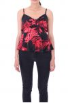 TOP DRUCKT TROPICAL 9149 SCHWARZ