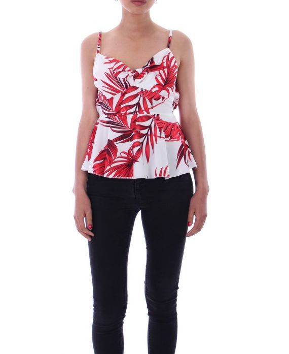 TOP ESTAMPADOS TROPICALES 9149 BLANCO