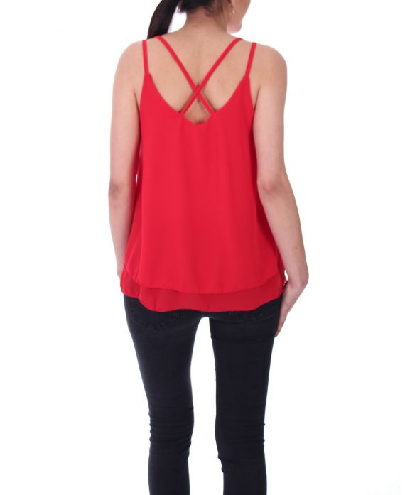 TOP DOS CROISE 9146 ROUGE