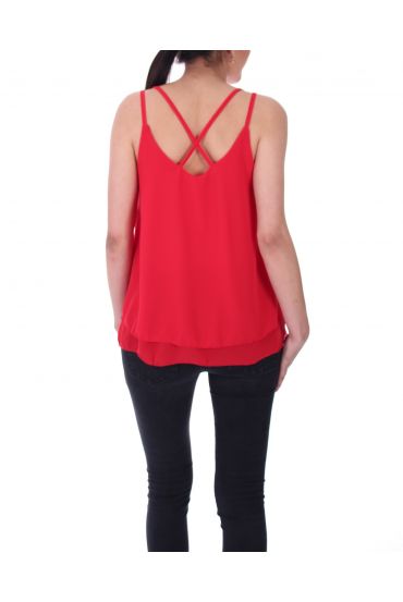 TOP DOS CROISE 9146 ROUGE