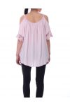 TUNIEK SCHOUDERS DENUDEES 9169 ROZE