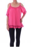 TUNIC SHOULDERS DENUDEES 9169 FUSHIA