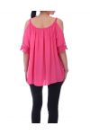 TUNIC SHOULDERS DENUDEES 9169 FUSHIA