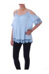 TUNIEK SCHOUDERS DENUDEES 9169-BLAUW