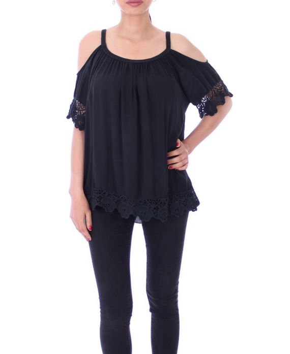 TUNIC SHOULDERS DENUDEES 9169 BLACK