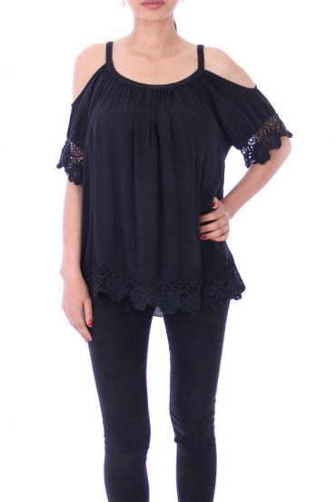 TUNIC SHOULDERS DENUDEES 9169 BLACK