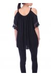 TUNIC SHOULDERS DENUDEES 9169 BLACK