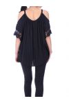 TUNIC SHOULDERS DENUDEES 9169 BLACK