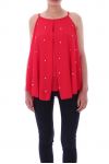 TOP DRAPIERT PERLEN 9147 ROT