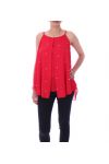 TOP DRAPIERT PERLEN 9147 ROT