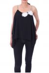 TOP DE FLORES 9144 NEGRO