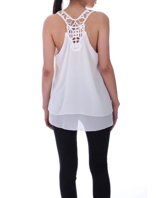 TOP BACK LACE 9143 WHITE