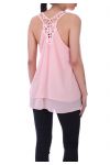 TOP SCHIENA IN PIZZO 9143 ROSA