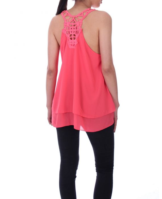 TOP BACK LACE 9143 CORAL