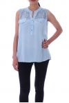 BLUSA DE ENCAJE 9141 AZUL