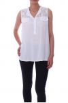 BLUSA DE ENCAJE 9141 BLANCO