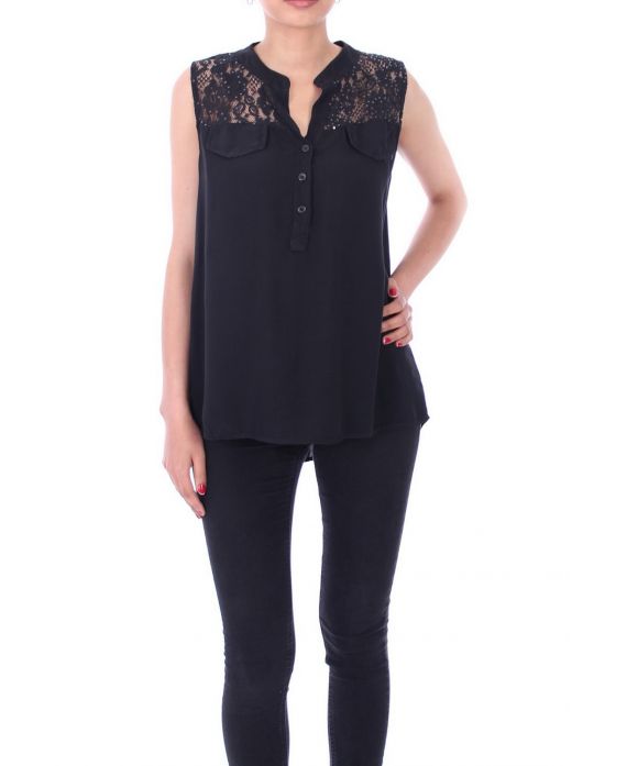 BLOUSE LACE 9141 BLACK