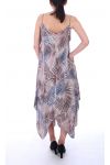 DRESS PRINT TROPICAL 9140 BEIGE