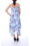 KLEID BEDRUCKTE TROPICAL 9140 BLAU