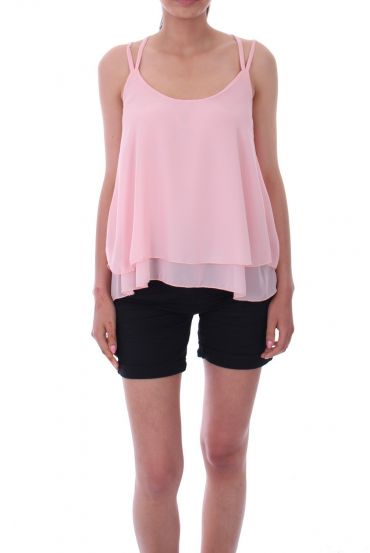 TOP BACK CROSS PINK