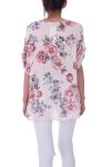 TOP IMPRIME FLEURS 9170 ROSE