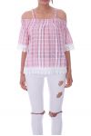 TOP EPAULES DENUDEES 9171 ROSE