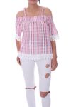 TOP EPAULES DENUDEES 9171 ROSE