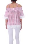 TOP EPAULES DENUDEES 9171 ROSE