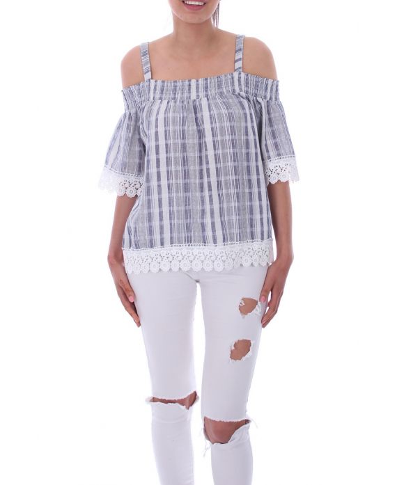 TOP SPALLE DENUDEES 9171 BLU