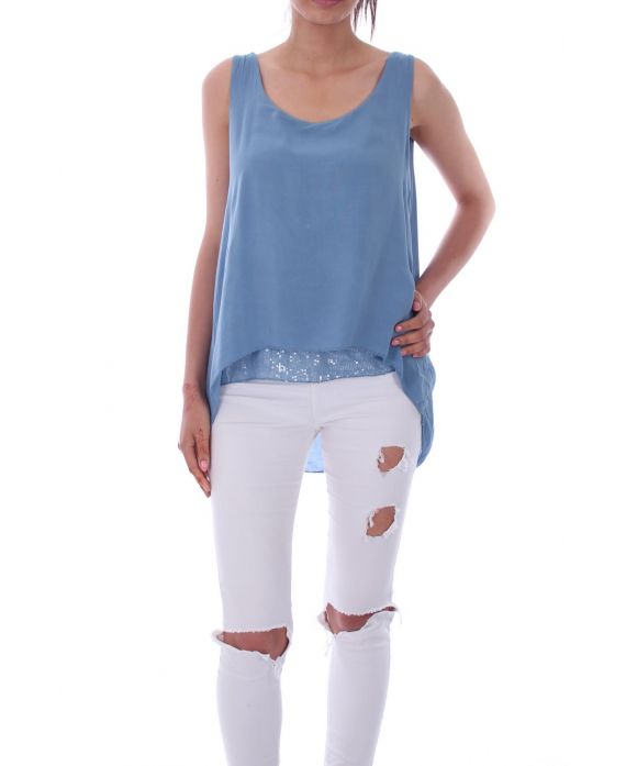 TOP WORDEN GLITTER 9173 BLAUW