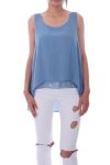 TOP SOVRAPPONE GLITTER 9173 BLU