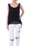 TOP SUPERIMPOSES GLITTER 9173 BLACK