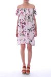 KLEID GEDRUCKT BLUMEN 9177 ROSA