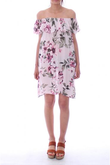 DRESS PRINTS FLORAL 9177 PINK