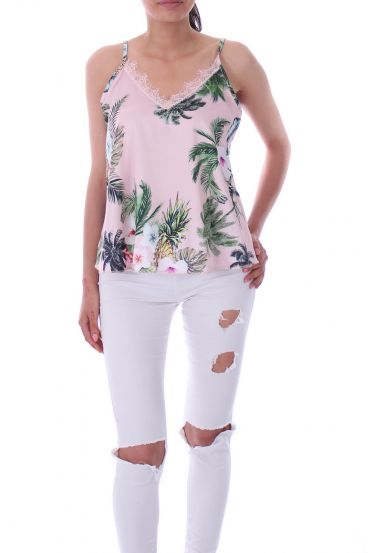 CAMISOLA FLORAL 9178 ROSA