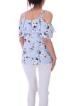 TOP FLORAL DRUCKT 9180 AZUR