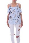 TOP FLORAL DRUCKT 9180 AZUR