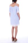 KLEID STREIFEN HAT 9183 BLAU