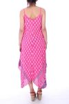 DRESS PRINTED 9185 FUSHIA