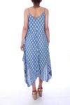 DRESS PRINTED 9185 BLUE