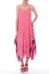 DRESS PRINTED 9185 CORAL