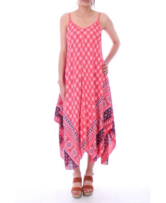 DRESS PRINTED 9185 CORAL