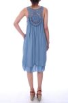 ROBE DOS FANTASIE 9186, BLAU