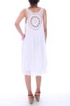 ROBE DOS FANTAISIE 9186 BLANC