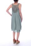 LOW BACK DRESS FANTASY 9186 MILITARY GREEN