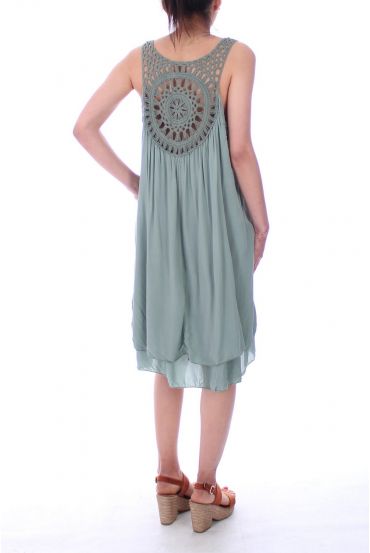 LOW BACK DRESS FANTASY 9186 MILITARY GREEN